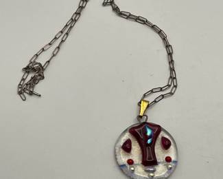 Nice Fused Glass Necklace