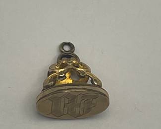 Antique Watch Fob with Monogramed W