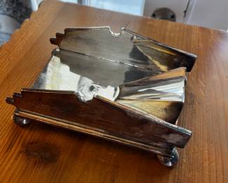 Very rare antique spoon warmer in a cannon design.