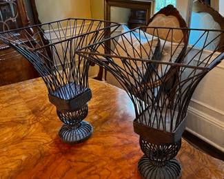 Decorative Wire Vases