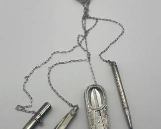 Rare Sterling Chatelaine