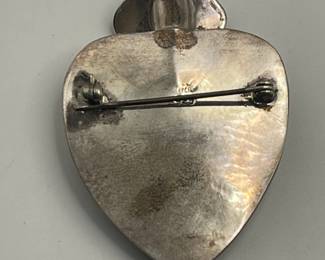 Sterling Silver Posy Brooch Holder.
