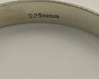Inside of Sterling Bracelet