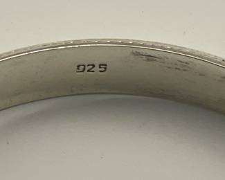 Inside of Sterling Bracelet
