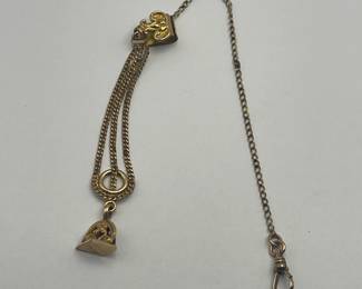 Gold Filled Watch Chain and Fob
