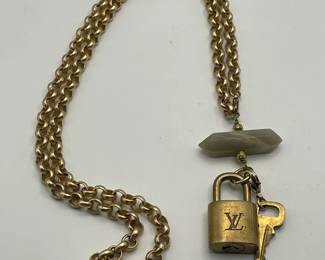 Unique Necklace made with LV lock.