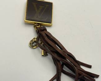 Unique Necklace made with LV fabric.