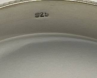 Inside of Sterling Bracelet