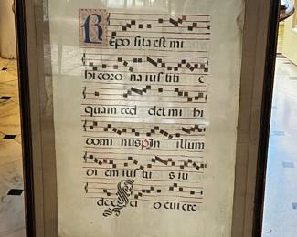 Medieval Psalm Framed