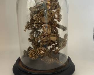 Antique Victorian Mourning Hair Flower Art