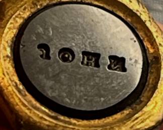 JOHN Wax Seal on Antique Watch Fob