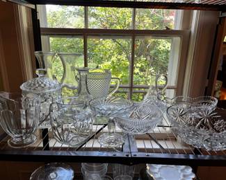 Lots of Crystal and Glassware