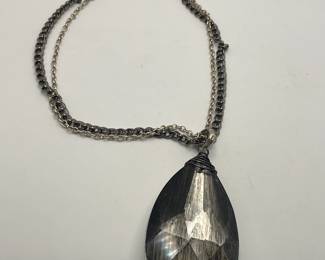 Mercury Prism Glass Pendant Necklace