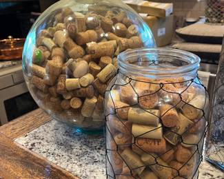 Cork Collection in Glass Jars
