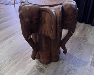 Vintage Pier 1 Solid Wood, Hand Carved Table/Plant Stand