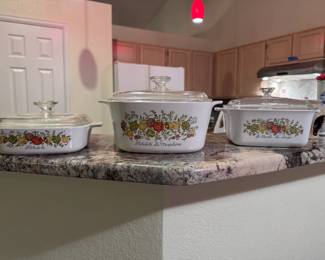 Corning Ware Spice of Life/With lids
