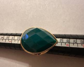 Costume Ring Tear Drop Green Ring Size 7 $6.00