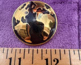 Monet Globe Brooch $3.00