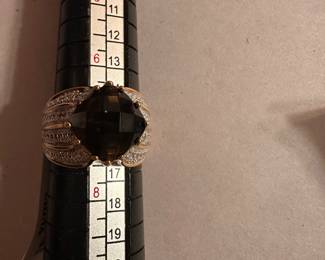 Sterling Silver Size 7 Large Stone Ring $18.00 new