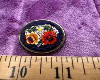 Mosaic Flower Brooch $12.00