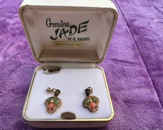 R Rhoads Jade Earrings $6.00