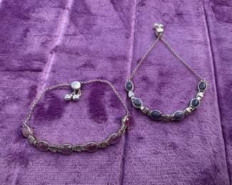 Purple and Blue 2 Slide Bracelets $24.00
