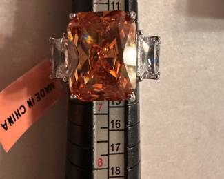 Light Orange Size 6 Costume Ring $15.00