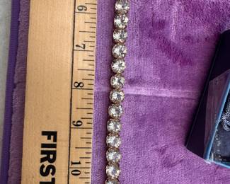 Larger Stone Sterling Silver Tennis Bracelet $24.00
