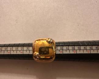 Gold Color Costume Ring Square $6.00