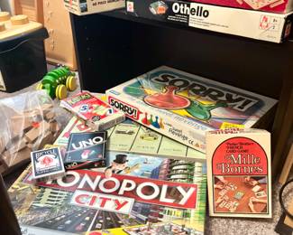 Board games, cards