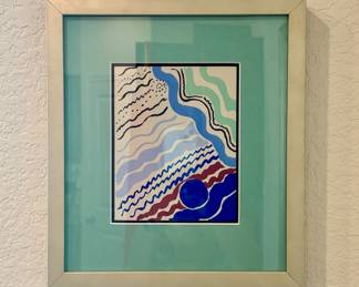 “Plate 33” from the portfolio “Compositions, Colors, Ideas” by Sonia Delaunay