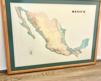 Mexico framed map