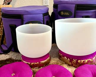 Crystal Healing Singing Bowls, Sunreed instruments