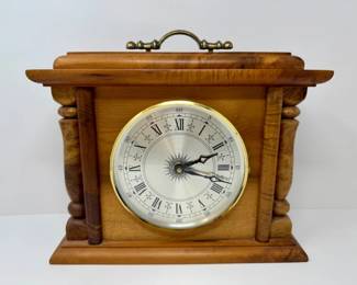 14 KnutsonHandcraftedWoodMantelClockwJunghansQuartzChimes