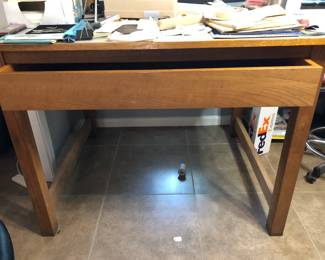 Vintage Solid Oak drafting table