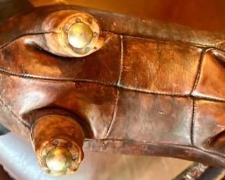 Hand sewn, leather piggy 21.5 inch long x 12.5”h
$1850