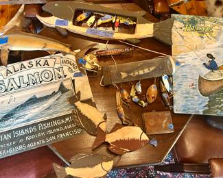 Fishing signs & lures