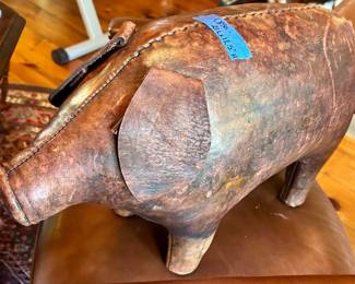Hand sewn, leather piggy 21.5 inch long x 12.5”h
$1850
