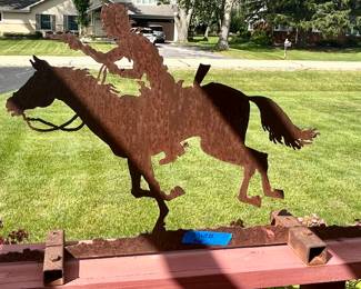 30.5 x 17” metal sculpture $60