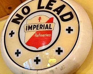 Imperial Refineries No Lead gas globe $250