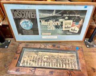 Framed & matted  Discover Star Wars write up
& Marlboro 25’s $30