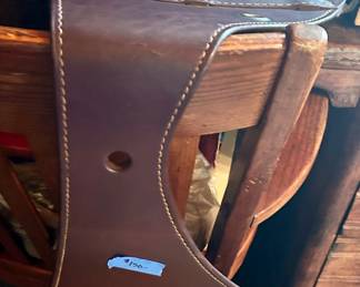 Like new Dunns brown leather saddle bags $150