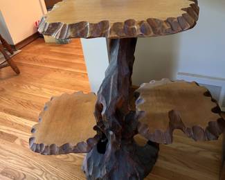 MID-CENTURY WOODEN PLANT STAND, 1960S