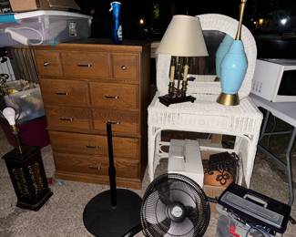Wicker vanity, $30