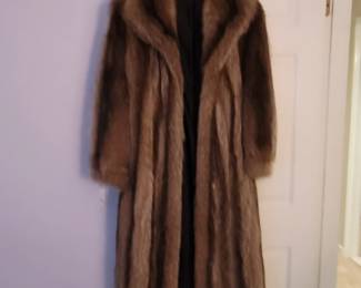 raccoon fur coat