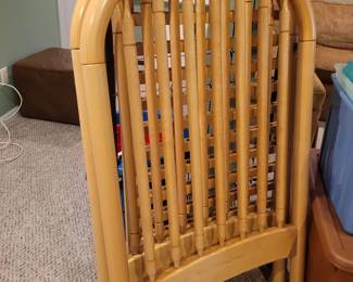 All wood infant crib