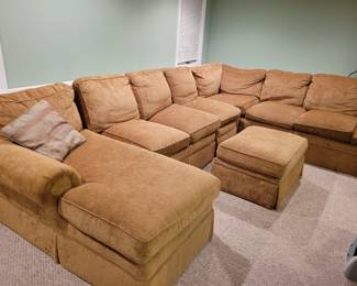 Large cloth sectional sofa couch