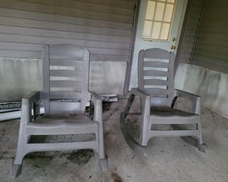 Outdoor resin rockers