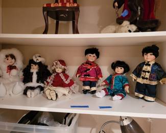 Collectible porcelain dolls