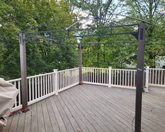 Gazebo Frame complete. Includes cloth and roof coverings